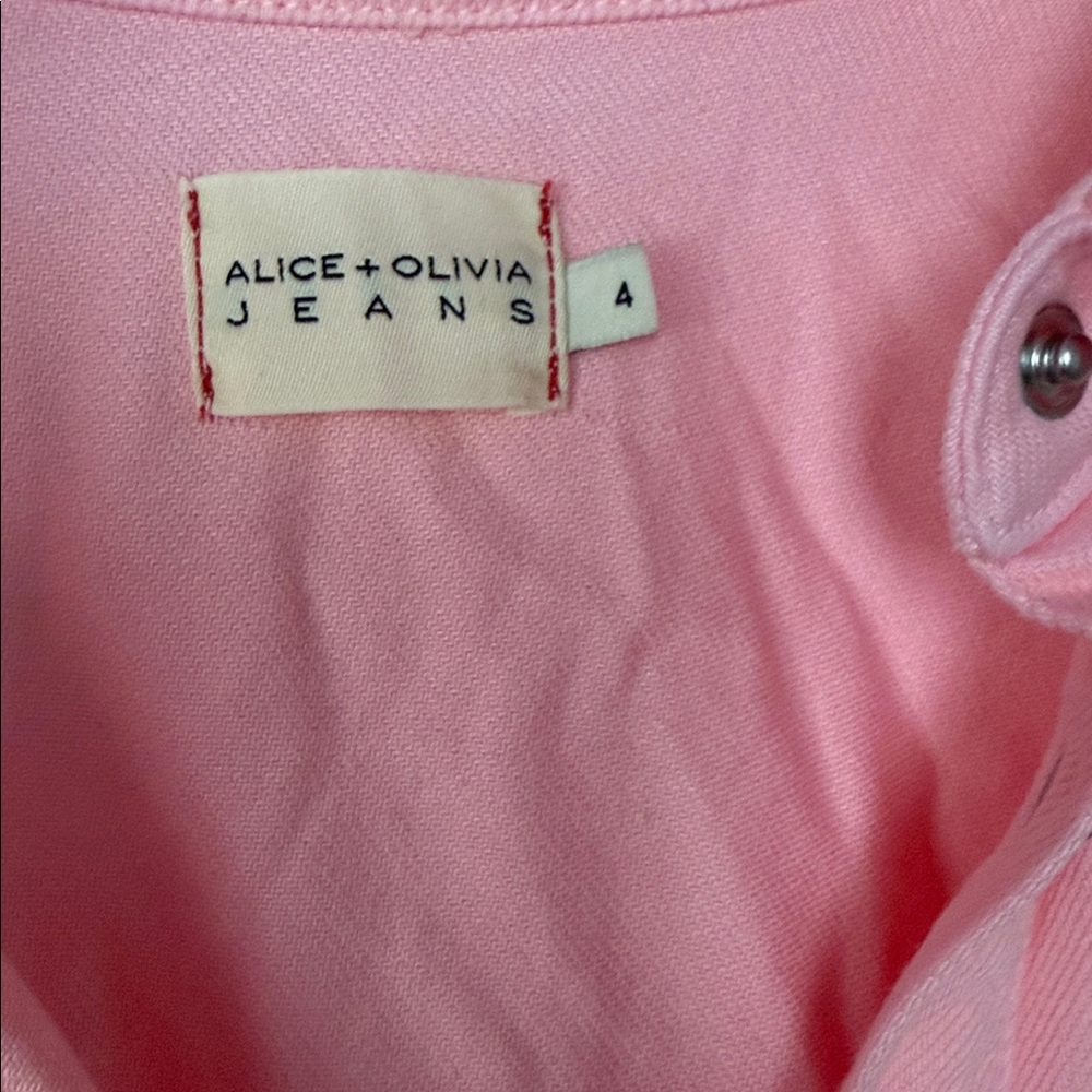 Alice + Olivia Jeans Miranda Denim Belted Dress - Picture 5 of 7